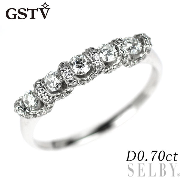 GSTV Pt950 ダイヤモンド リング 0.70ct