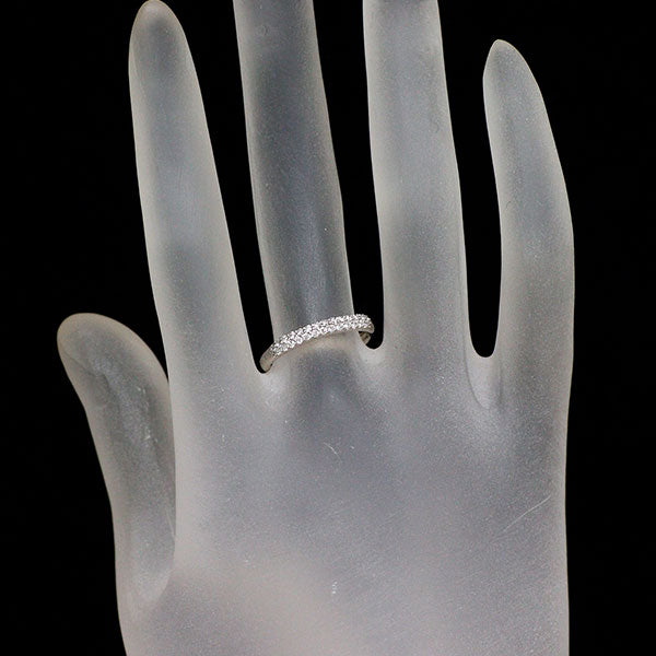 ポンテヴェキオ K18WG ダイヤモンド リング 0.20ct パヴェ