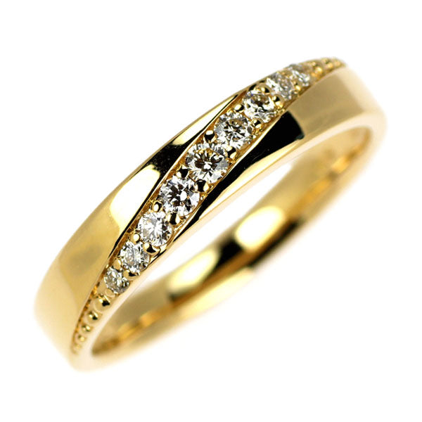 K18YG ダイヤモンド リング 0.13ct