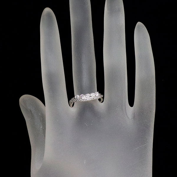 K18WG ダイヤモンド リング 0.66ct