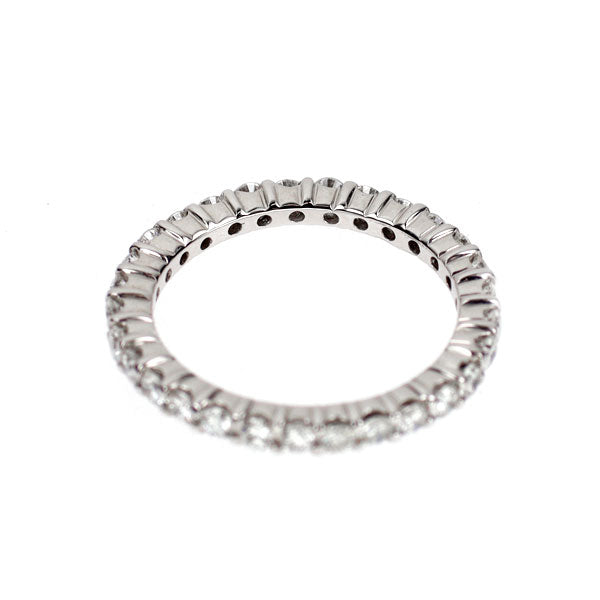 K18WG ダイヤモンド リング 0.74ct フルエタニティ ピンキー