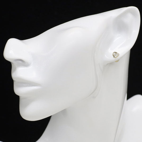 K18YG ダイヤモンド ピアス 0.40ct ハート ミステリーセッティング