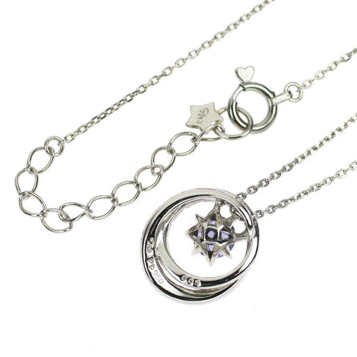 スタージュエリー Pt950 タンザナイト ダイヤモンド ペンダント