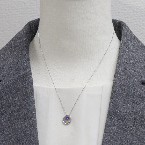 スタージュエリー Pt950 タンザナイト ダイヤモンド ペンダント