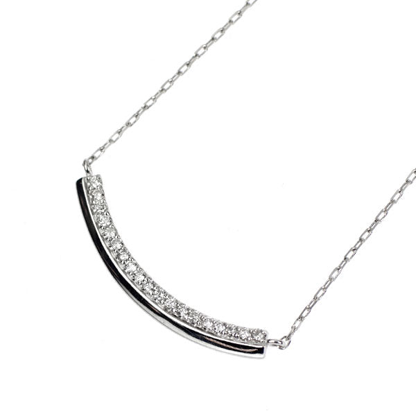K18WG ダイヤモンド ペンダントネックレス 0.12ct