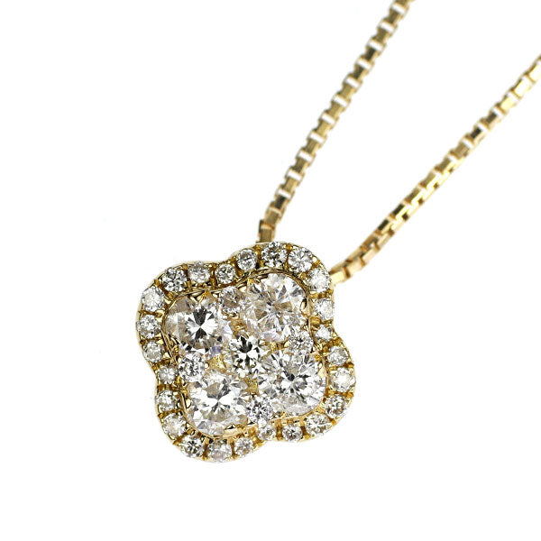 K18YG ダイヤモンド ペンダントネックレス 0.54ct