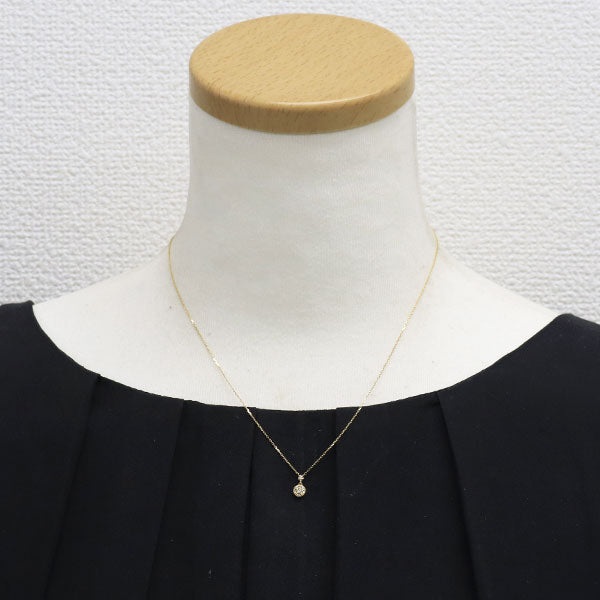 ヴァンドーム青山 K18YG ダイヤモンド ペンダントネックレス 0.04ct