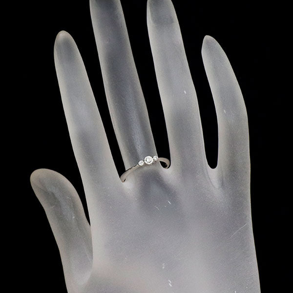 Pt900 ダイヤモンド リング 0.09ct