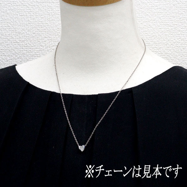 Pt900 ハートシェイプ ダイヤモンド ペンダントトップ 1.019ct G SI2
