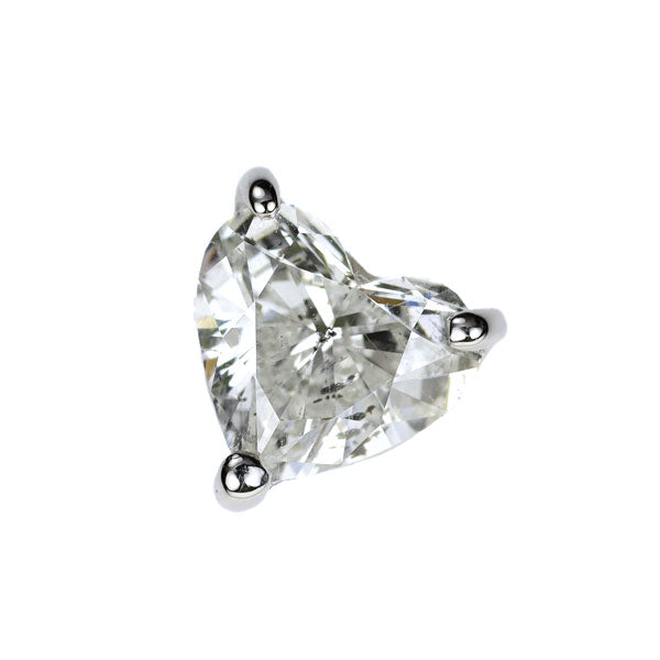 Pt900 ハートシェイプ ダイヤモンド ペンダントトップ 1.019ct G SI2
