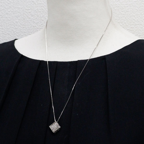 K18WG ダイヤモンド ペンダントネックレス 0.47ct