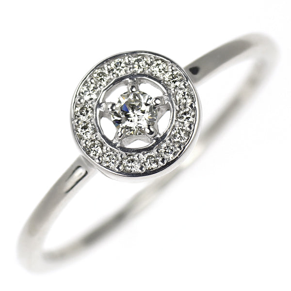 wish upon a star K18WG ダイヤモンド リング 0.080ct D0.07ct