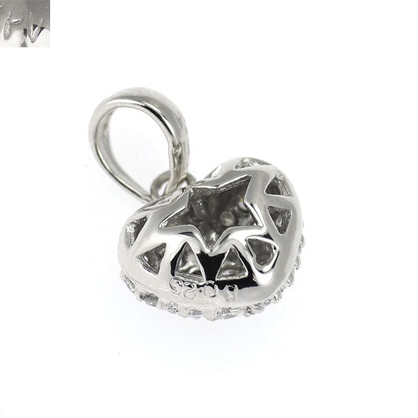 ポンテヴェキオ K18WG ダイヤモンド ペンダントトップ 0.23ct ハート