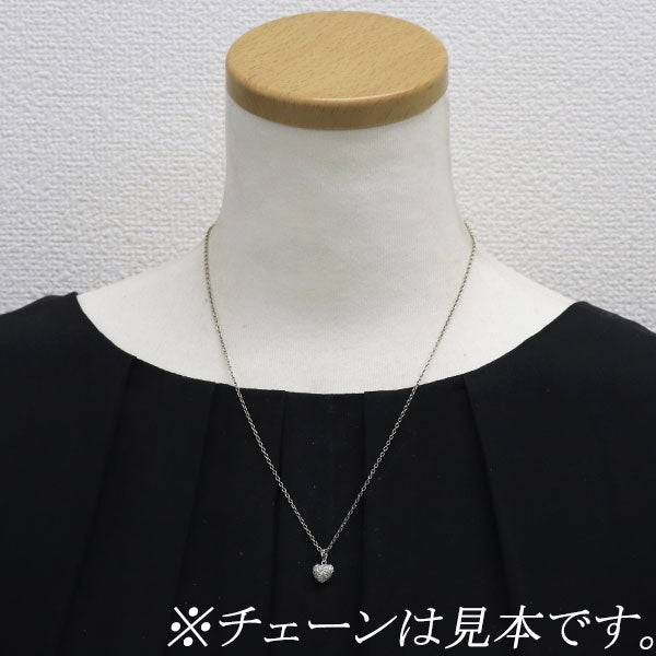 ポンテヴェキオ K18WG ダイヤモンド ペンダントトップ 0.23ct ハート