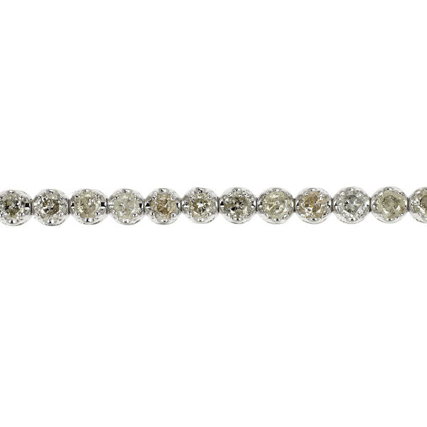 K18WG ダイヤモンド ブレスレット 2.00ct テニス