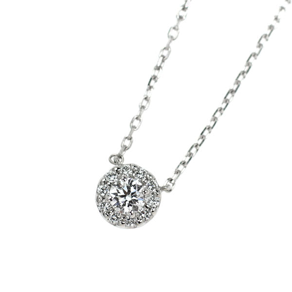 ヴァンドーム青山 Pt950/ Pt850 ダイヤモンド ペンダントネックレス 0.12ct