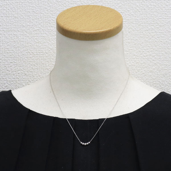 ヴァンドーム青山 K18WG ダイヤモンド ペンダントネックレス