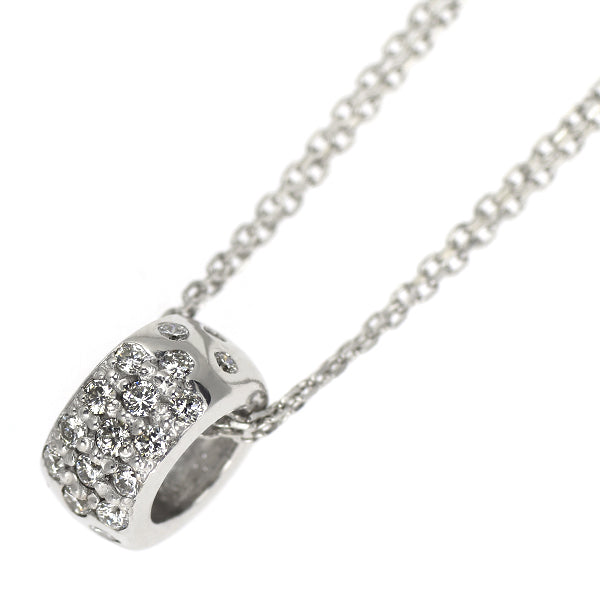 スタージュエリー K18WG ダイヤモンド ペンダントネックレス 0.18ct