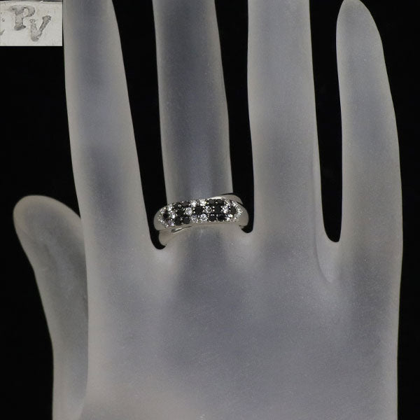 ポンテヴェキオ K18WG ブラックダイヤモンド リング 0.21ct D0.29ct
