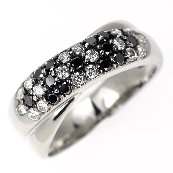 ポンテヴェキオ K18WG ブラックダイヤモンド リング 0.21ct D0.29ct