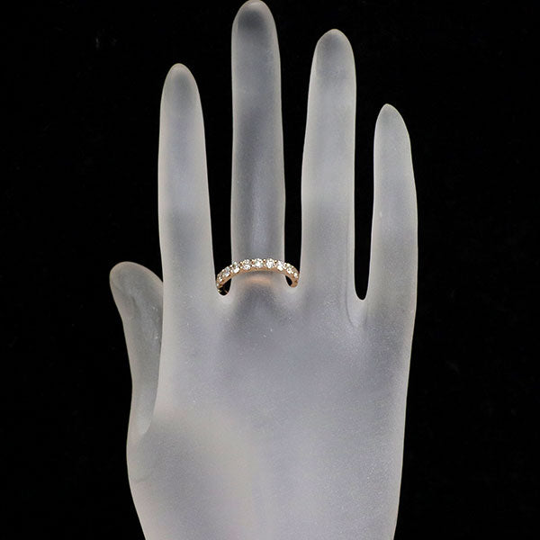 K18PG ダイヤモンド リング 1.00ct ハーフエタニティ