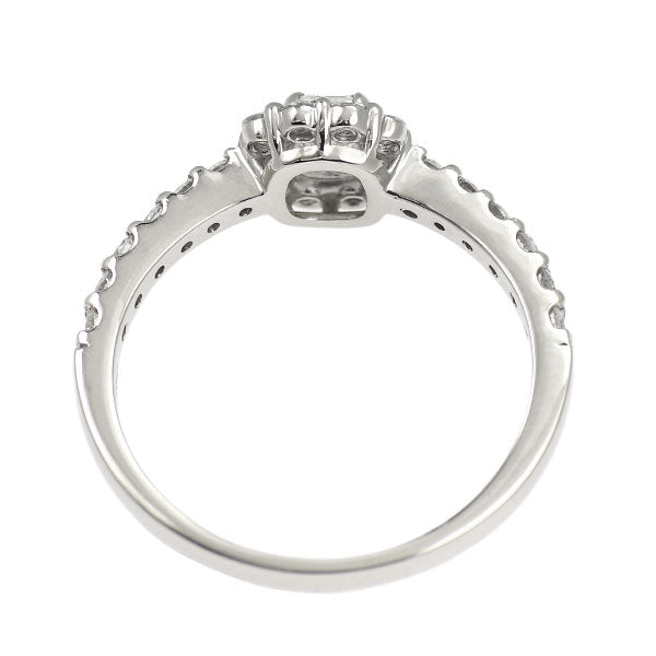 新品 Pt950 エメラルドカット ダイヤモンド リング 0.307ct D VS2 D0.44ct 【エスコレ】