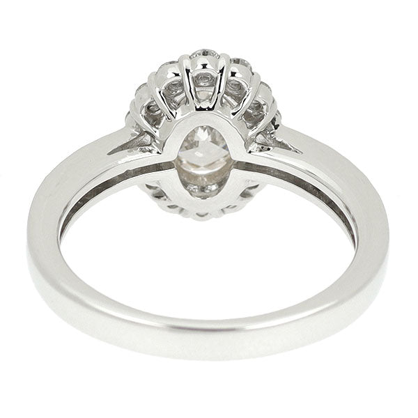 新品 Pt950 LDH オーバルカット ダイヤモンド リング 1.030ct VLB SI1 D0.47ct 【エスコレ】