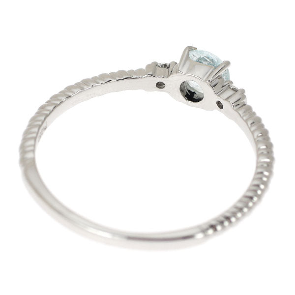 新品 Pt950 シルキーパライバトルマリン ダイヤモンド リング 0.218ct