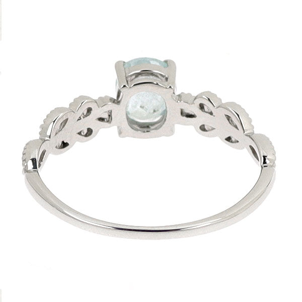 新品 希少 Pt950 シルキーパライバトルマリン ダイヤモンド リング 0.468ct D0.04ct【エスコレ】