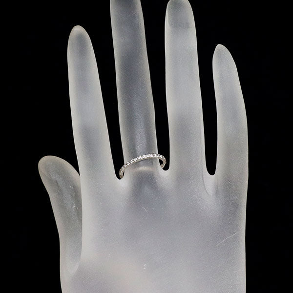 Pt900 ダイヤモンド リング 0.14ct  ハーフエタニティ