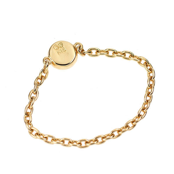 オレフィーチェ K18YG マンダリンガーネット チェーン リング