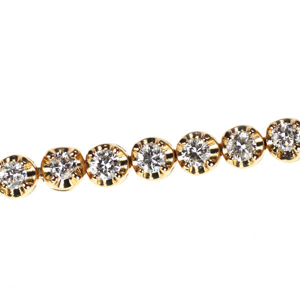 K18YG ダイヤモンド テニス ブレスレット 2.00ct