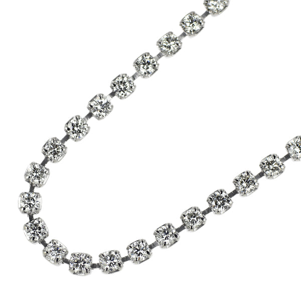 Pt850 ダイヤモンド テニス ネックレス 5.00ct