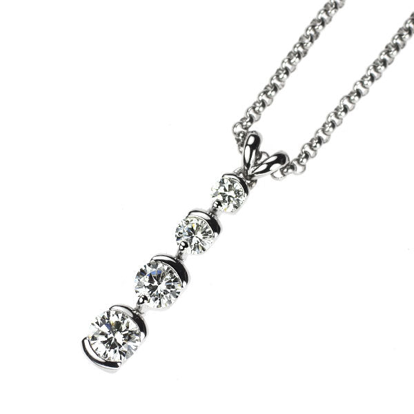 ロイヤルアッシャー Pt900/ Pt850 ダイヤモンド ペンダントネックレス 0.50ct