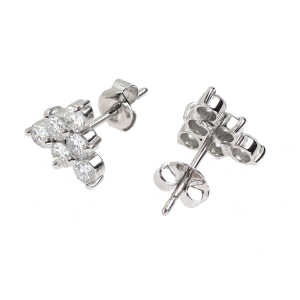 Pt850 ダイヤモンド ピアス 1.07ct