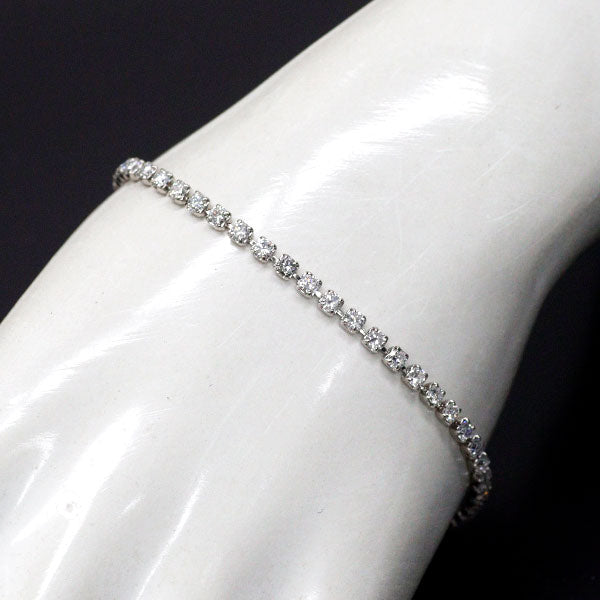 Pt850 ダイヤモンド ブレスレット 3.00ct テニス