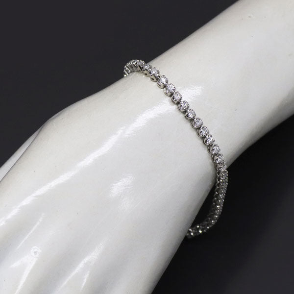 Pt850 ダイヤモンド テニス ブレスレット 2.00ct — セルビーオンライン