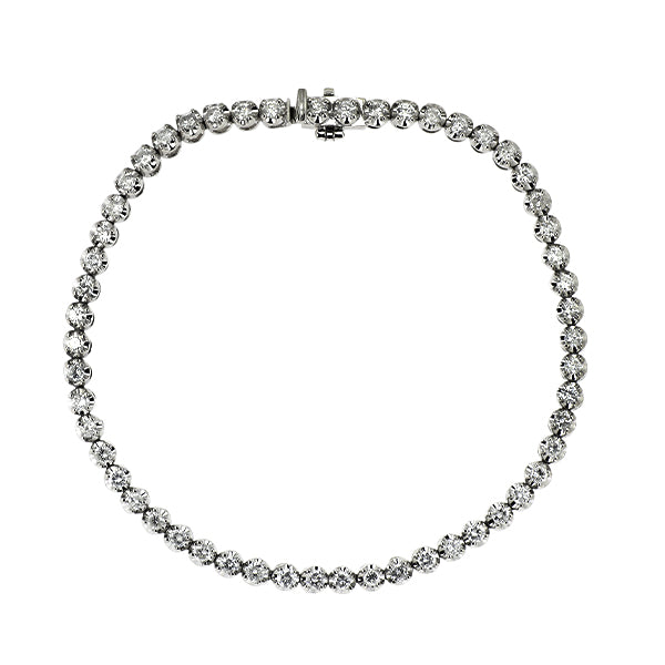 Pt850 ダイヤモンド テニス ブレスレット 2.00ct