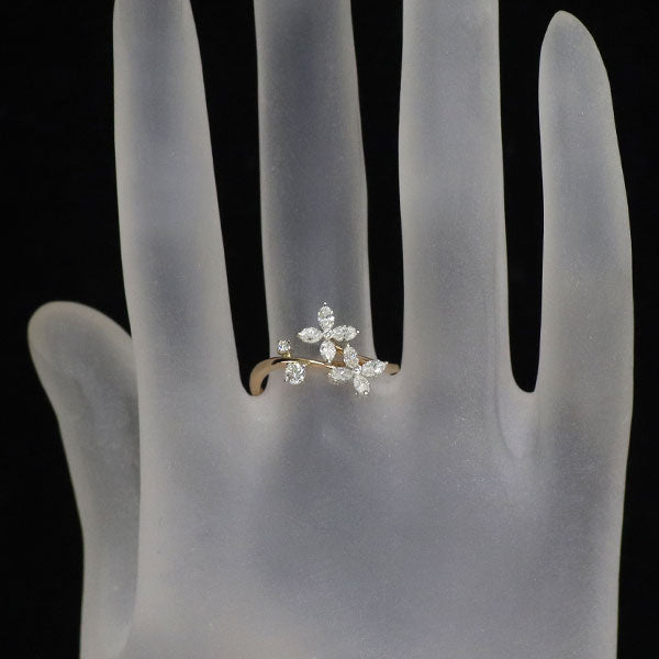 K18PG/ K18WG ダイヤモンド リング 0.62ct フラワー