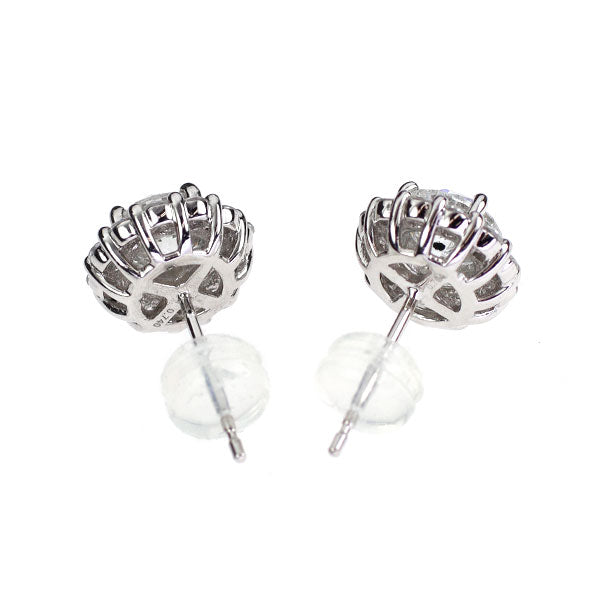 Pt900 ダイヤモンド ピアス 1.504ct F SI2 G D0.60ct