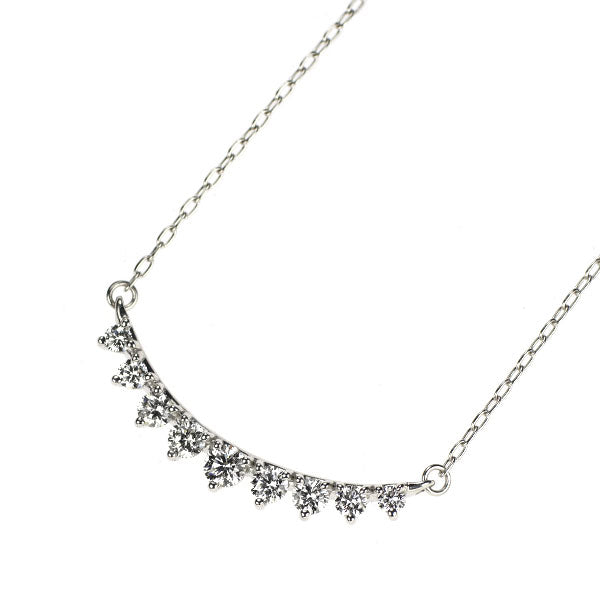 K18WG ダイヤモンド ペンダントネックレス 0.53ct