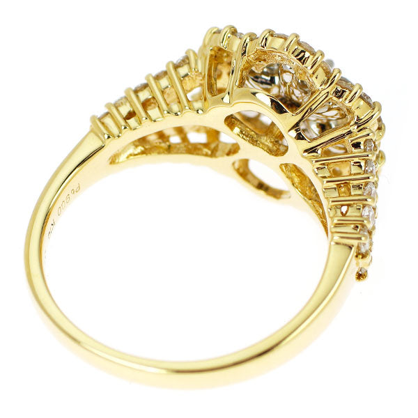Pt900/ K18YG ルビー ダイヤモンド リング 0.29ct D1.26ct