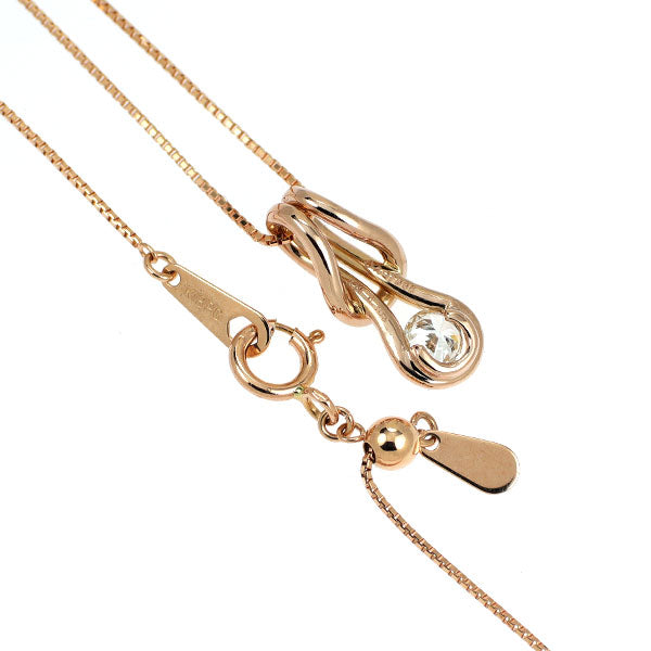 フォーエバーマーク K18PG ダイヤモンド ペンダントネックレス 0.163ct エンコルディア