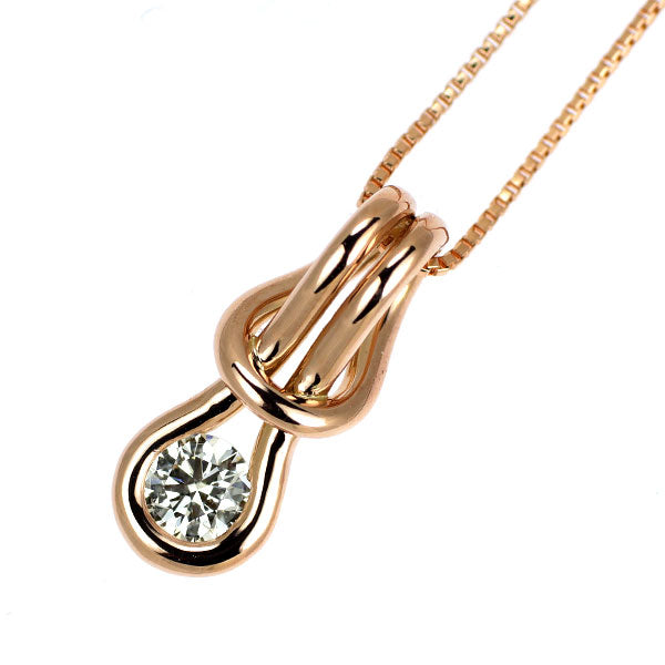 フォーエバーマーク K18PG ダイヤモンド ペンダントネックレス 0.163ct エンコルディア