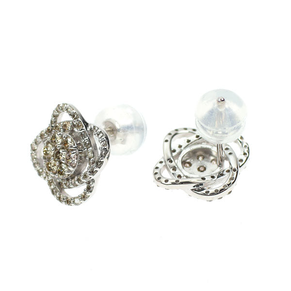K18WG ダイヤモンド ピアス 0.50ct