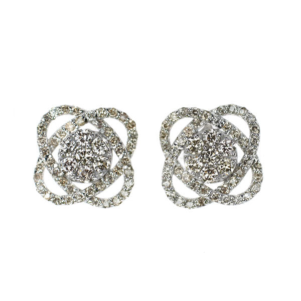 K18WG ダイヤモンド ピアス 0.50ct