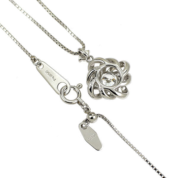 Pt900/ Pt850 ダイヤモンド ペンダントネックレス 0.304ct G SI2 EX D0.09ct