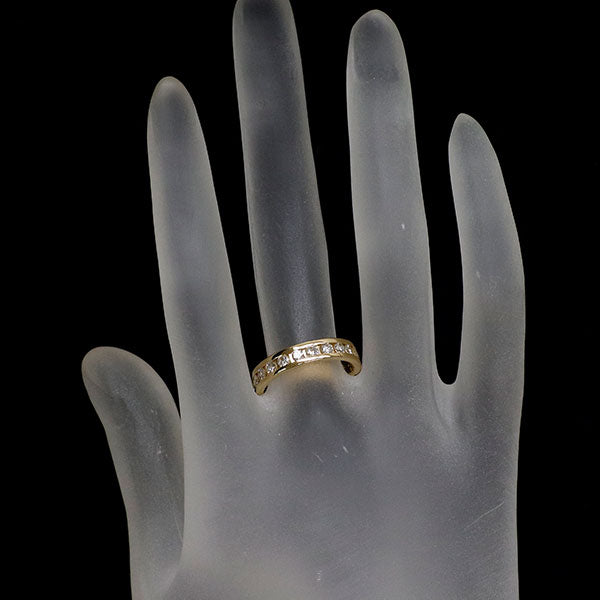 K18YG ダイヤモンド リング 1.01ct セミエタニティ