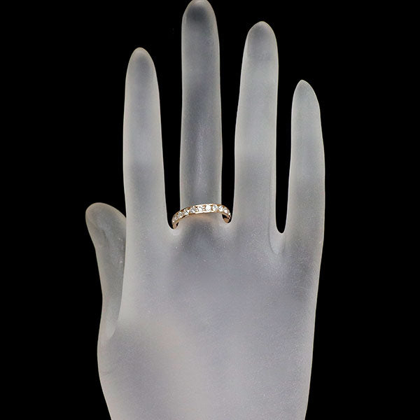 K18PG ダイヤモンド リング 0.50ct ハーフエタニティ