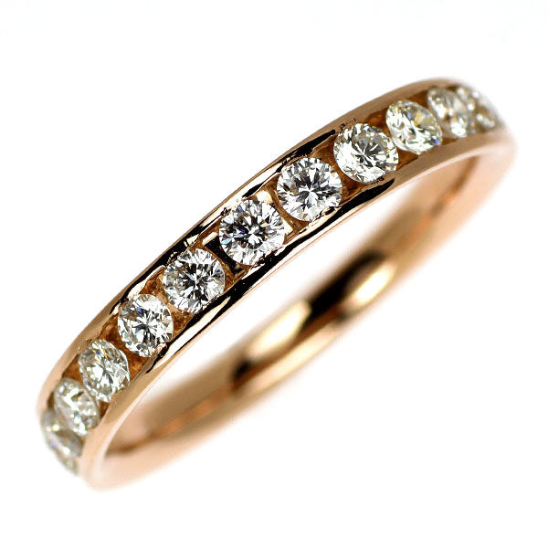 K18PG ダイヤモンド リング 0.50ct ハーフエタニティ — セルビー
